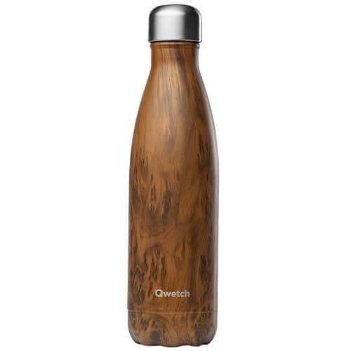 Thermosfles 500 ml wood - Qwetch