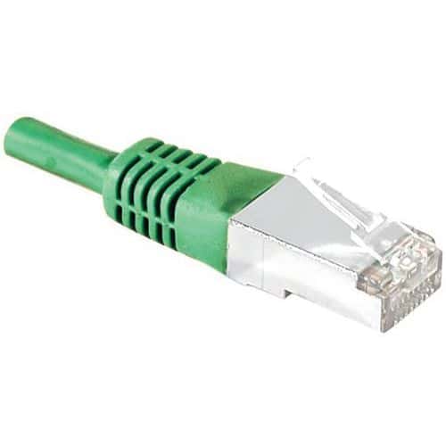 Cordon RJ45 Budget catégorie 5e F/UTP vert - 0,15 m