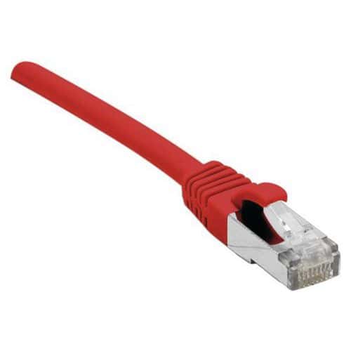 Cordon RJ45 câble catégorie 7 S/FTP LSOH rouge - 1 m Dexlan