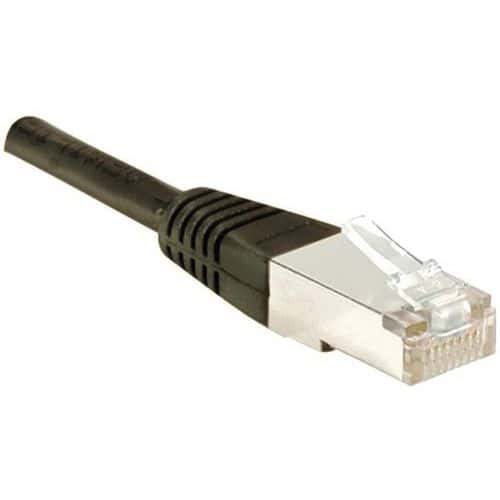 Cordon RJ45 catégorie 5e F/UTP noir - 0,5 m