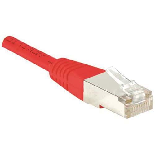 Cordon RJ45 catégorie 5e F/UTP rouge - 10 m