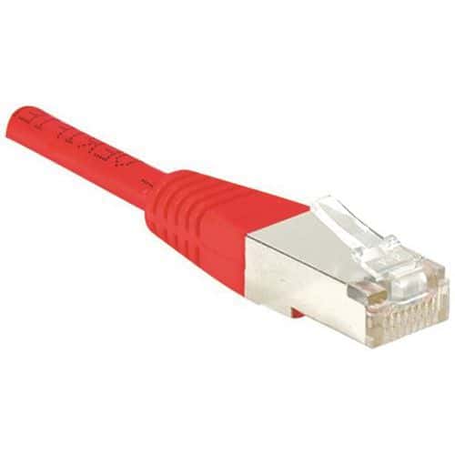 Cordon RJ45 catégorie 5e F/UTP rouge - 15 m