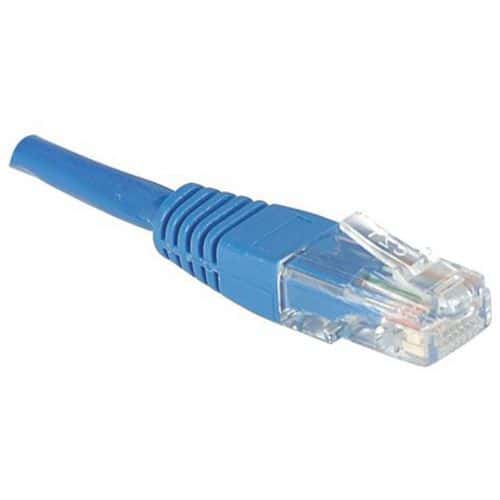 Cordon RJ45 catégorie 5e U/UTP bleu - 20 m