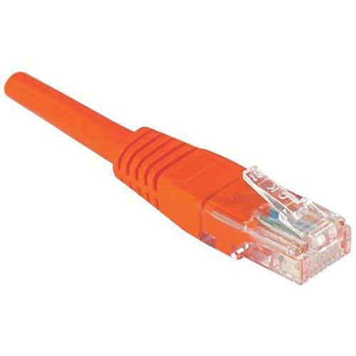 Cordon RJ45 catégorie 5e U/UTP rouge - 15 m