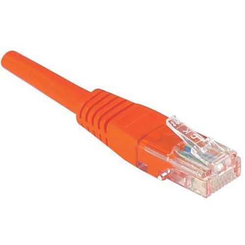 Cordon RJ45 catégorie 5e U/UTP rouge - 3 m