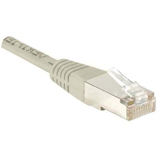 Cordon RJ45 catégorie 6 F/UTP gris - 10 m