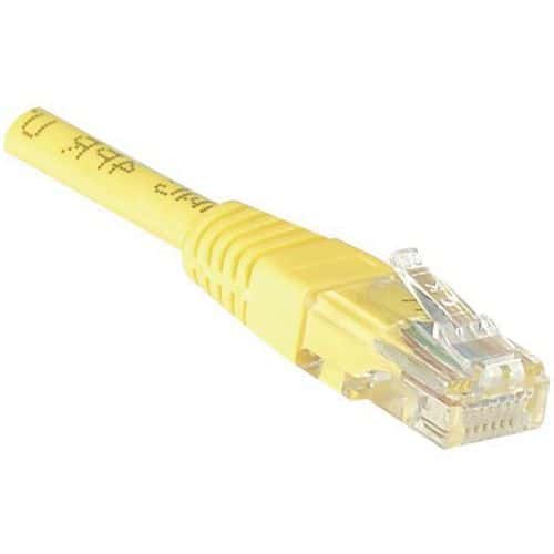 Netwerkkabel RJ45 CAT 6 U/UTP geel 10 m