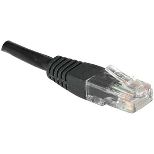 Cordon RJ45 catégorie 6 U/UTP noir - 15 m