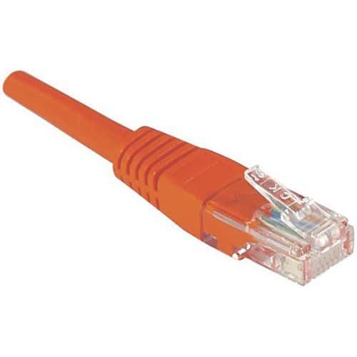 Cordon RJ45 catégorie 6 U/UTP rouge - 3 m