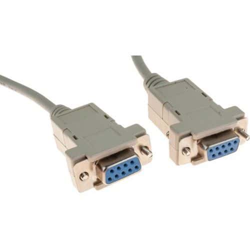 Cable null modem DB9F/F 10M