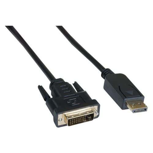 Cordon displayport vers dvi-d 1,80m