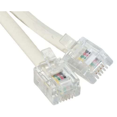 Telefoonsnoer RJ12 / 6 contacten - 15 m