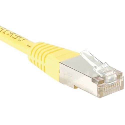 Cordon RJ45 catégorie 5e F/UTP jaune - 1,5 m