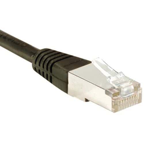 Cordon RJ45 catégorie 5e F/UTP noir - 1,5 m