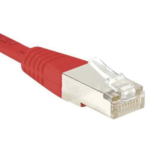 Cordon RJ45 catégorie 5e F/UTP rouge - 0,7 m