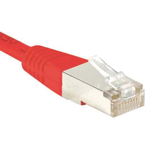 Cordon RJ45 catégorie 5e F/UTP rouge - 1,5 m