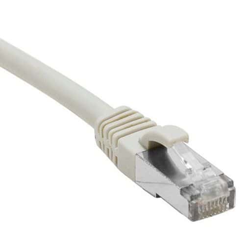 Cordon RJ45 catégorie 5e F/UTP snagless gris - 0,15 m