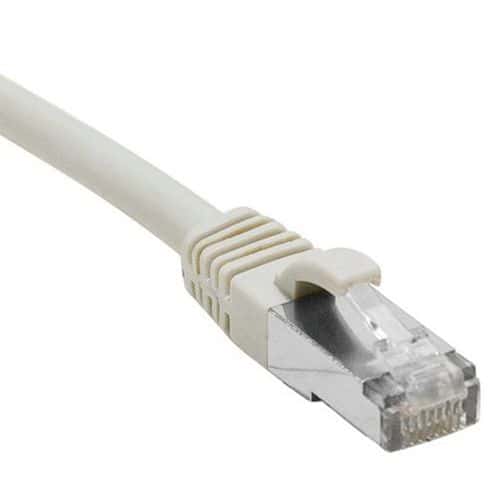 Cordon RJ45 catégorie 5e F/UTP snagless gris - 0,3 m