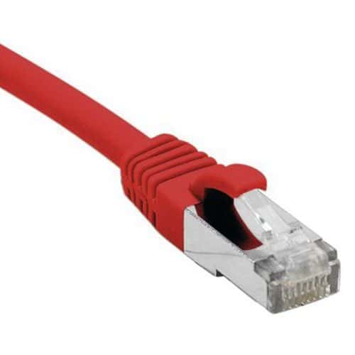 Netwerkkabel RJ45 CAT 5E F/UTP SNG rood 0.5 m