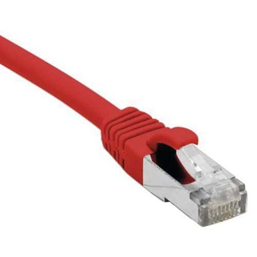 Cordon RJ45 catégorie 5e F/UTP snagless rouge - 3 m