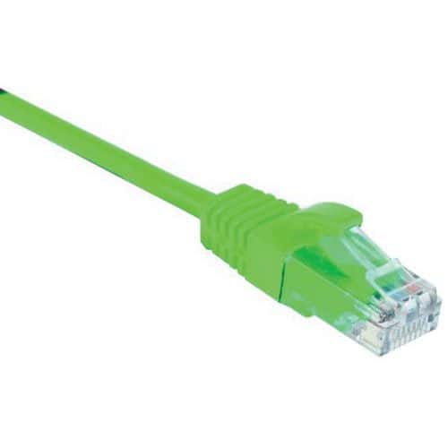 Cordon RJ45 catégorie 5e U/UTP snagless vert - 20 m