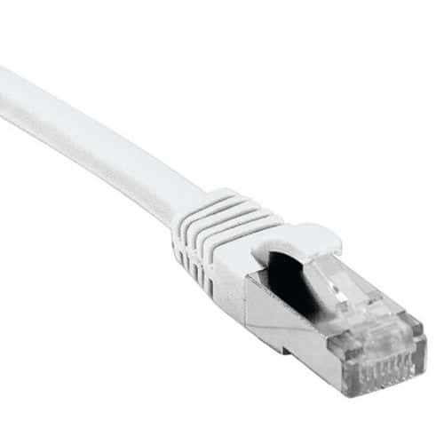 Cordon RJ45 catégorie 6 F/UTP LSOH snagless blanc - 0,3 m