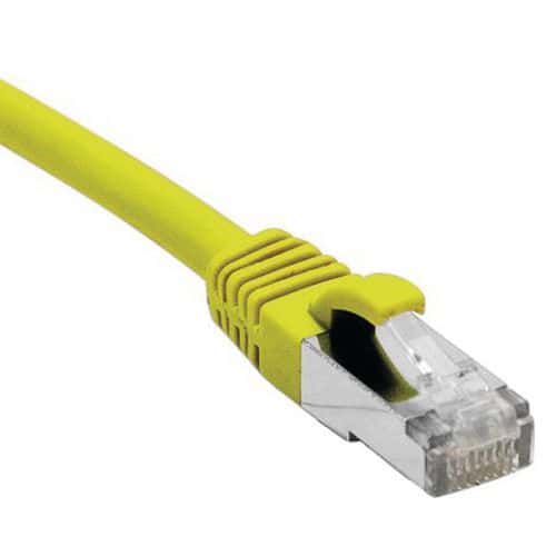 Cordon RJ45 catégorie 6 F/UTP LSOH snagless jaune - 5 m