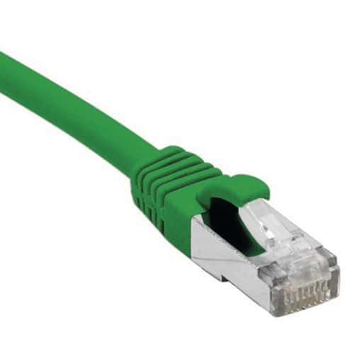 Cordon RJ45 catégorie 6 F/UTP LSOH snagless vert - 0,5 m