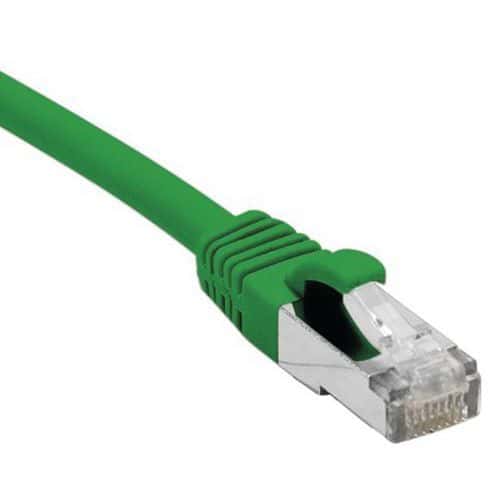 Cordon RJ45 catégorie 6 F/UTP LSOH snagless vert - 1 m