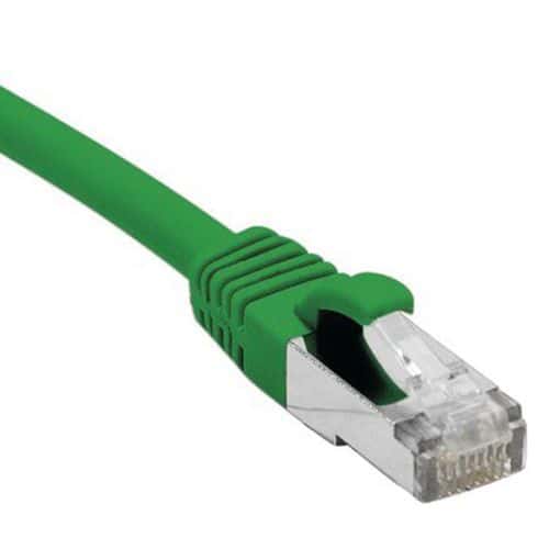 Cordon RJ45 catégorie 6 F/UTP LSOH snagless vert - 10 m