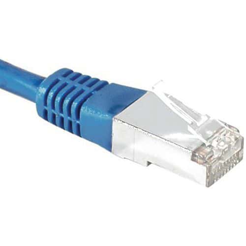 Cordon RJ45 catégorie 6 S/FTP bleu - 0,7 m