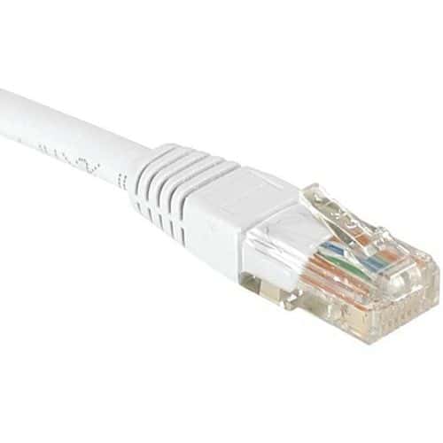 Cordon RJ45 catégorie 6 U/UTP blanc - 1,5 m