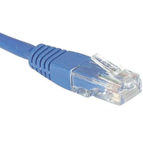 Cordon RJ45 catégorie 6 U/UTP bleu - 1,5 m