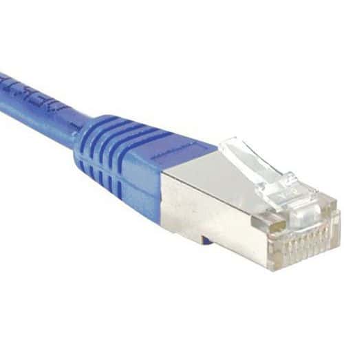 Cordon RJ45 budget catégorie 5e F/UTP bleu - 0,5 m