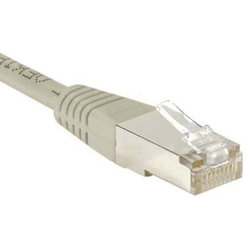 Cordon RJ45 budget catégorie 5e F/UTP gris - 0,15 m