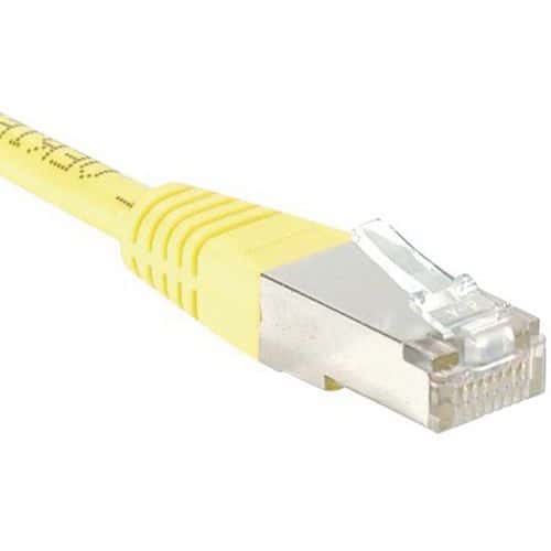 Cordon RJ45 Budget catégorie 5e F/UTP jaune - 2 m