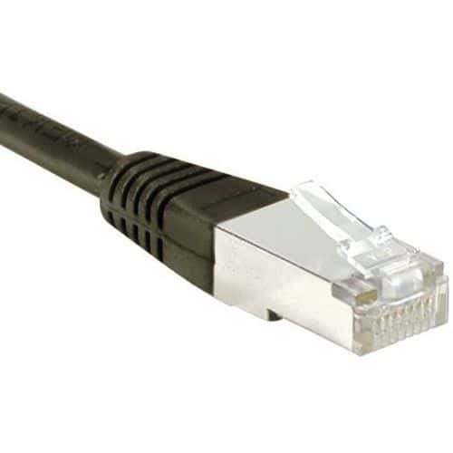 Cordon RJ45 Budget catégorie 5e F/UTP noir - 3 m