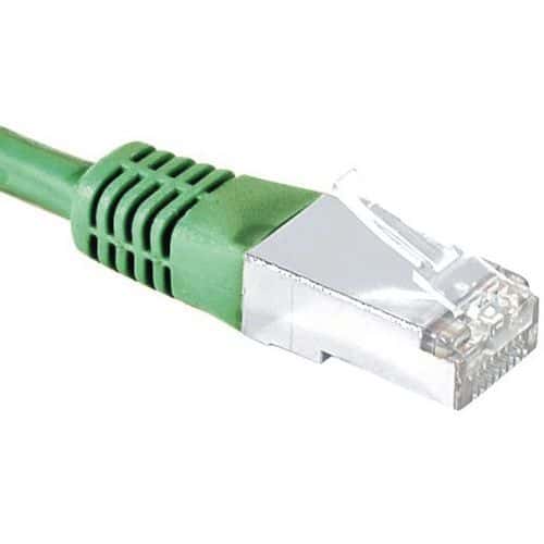 Cordon RJ45 Budget catégorie 5e F/UTP vert - 0,3 m