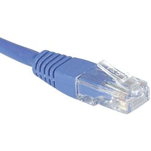 Netwerkkabel budget RJ45 CAT 5e U/UTP blauw 1 m