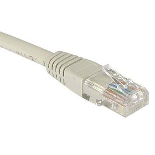 Cordon RJ45 Budget catégorie 5e U/UTP gris - 5 m