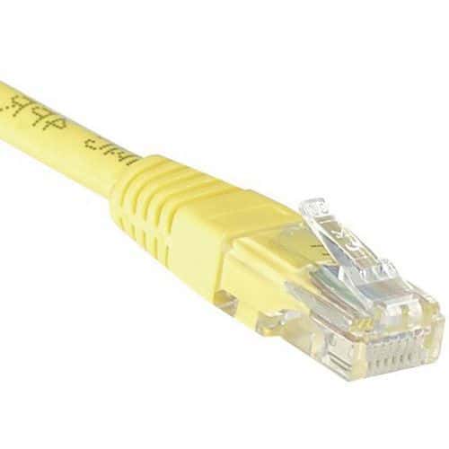 Cordon RJ45 Budget catégorie 5e U/UTP jaune - 10 m