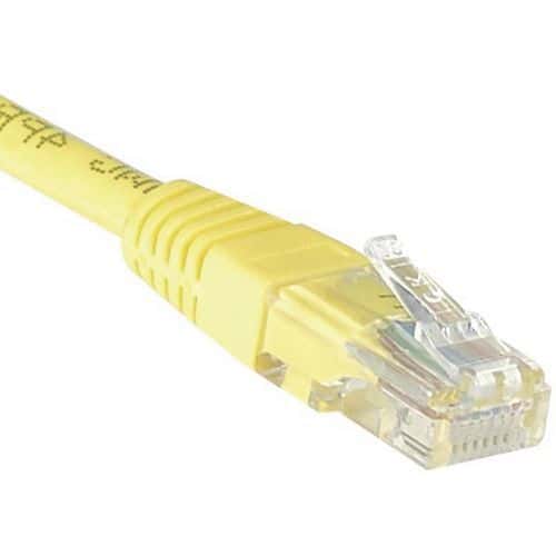 Cordon RJ45 Budget catégorie 5e U/UTP jaune - 2 m