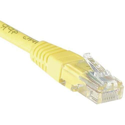 Netwerkkabel budget RJ45 CAT 5e U/UTP geel 5 m