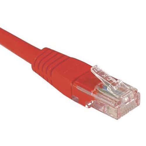 Netwerkkabel budget RJ45 CAT 5e U/UTP rood 2 m