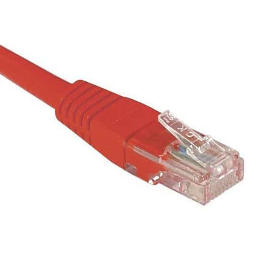 Netwerkkabel budget RJ45 CAT 5e U/UTP rood 5 m