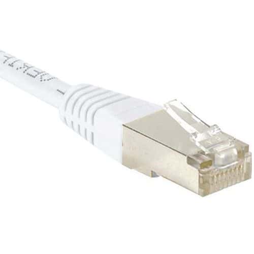 Cordon RJ45 Budget catégorie 6 F/UTP blanc - 5 m