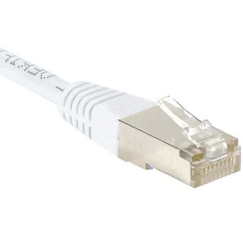 Cordon RJ45 Budget catégorie 6 F/UTP blanc - 7 m