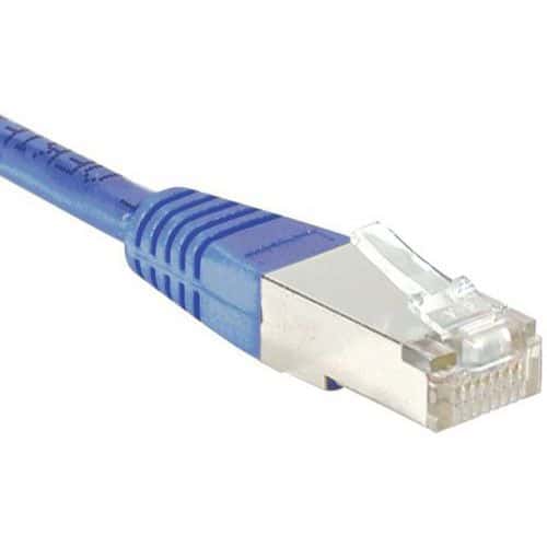 Cordon RJ45 Budget catégorie 6 F/UTP bleu - 0,5 m