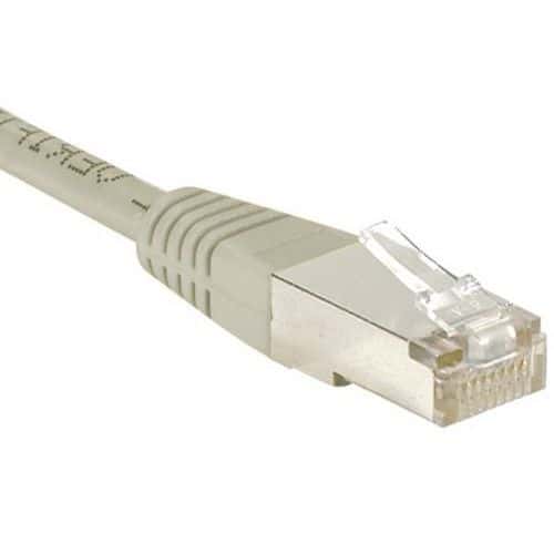 Cordon RJ45 Budget catégorie 6 F/UTP gris - 25 m