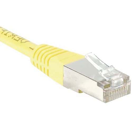 Cordon RJ45 Budget catégorie 6 F/UTP jaune - 0,5 m